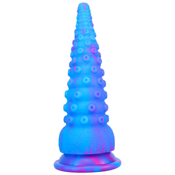 Fantasy Blue Tapered Octopus Tentacle Dildo