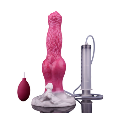 8 Inch Pink Fantasy Monster Dog Squirting Dildo