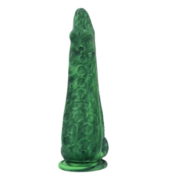 Green Octopus Tentacle Monster Tapered Dildo