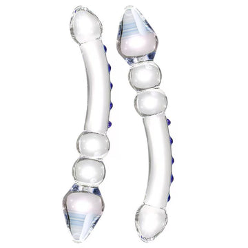 Smooth Prostate Double Head Glass Dildo