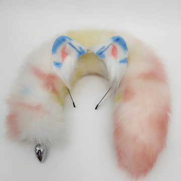 Furry Fantasy Fox Tail Butt Plug Kit