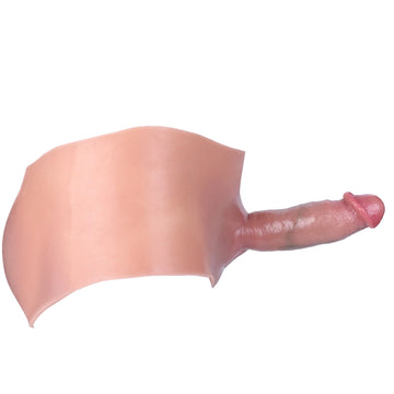 6 Inch Realistic Penis Sleeve Hollow Dildo Panties