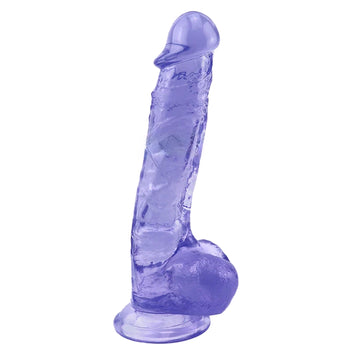 9 Inch Blue Clear Jelly Dildo