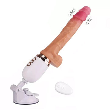 Automatic Heating Retractable Thrust Dildo