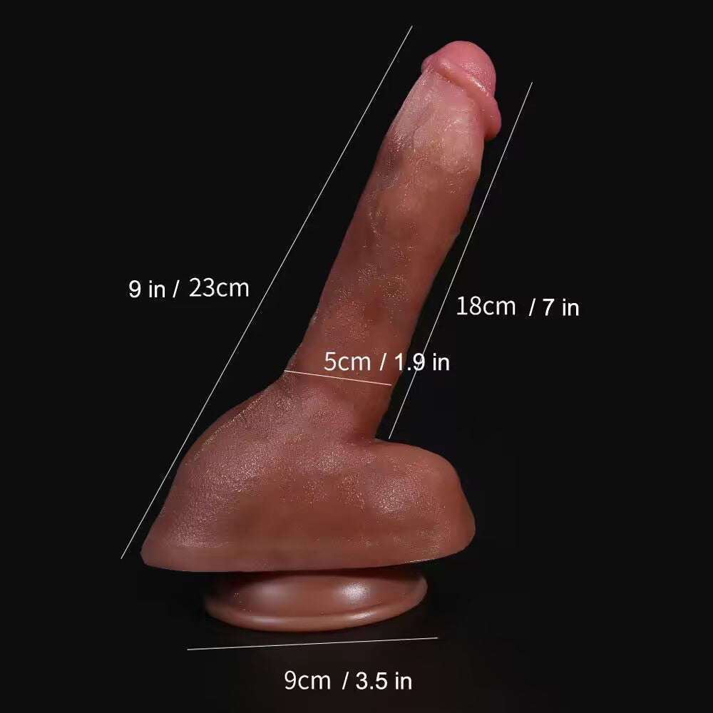Realistic Skin Dildos Suction Cup 9 Inch