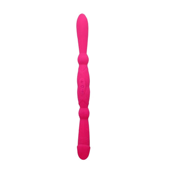 Pink Quiet Lesbian Vibrator Double Dildo