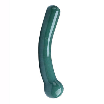 Green Aventurine Curve Crystal Dildo