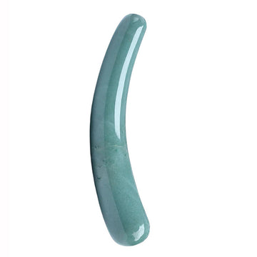Green Aventurine Curve Crystal Dildo