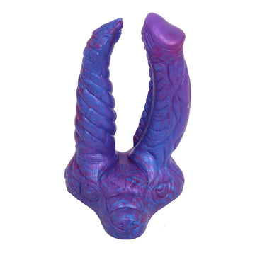 Mixed Blue Monster Double Penetration Dildo