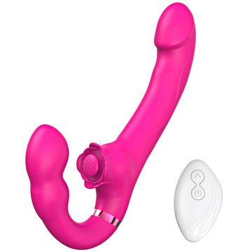 Insertable Strapless Dildo Lesbian Vibrator
