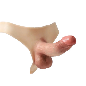 Realistic 8 Inch Penis Hollow Dildo Panties