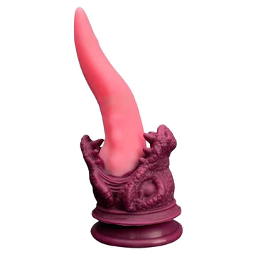 Dragon Tongue Dildo Realistic Pink Silicone