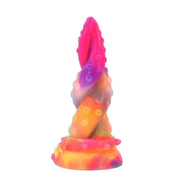 7 Inch Rainbow Light up Tentacle Dildo