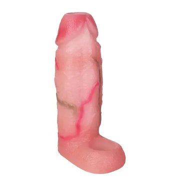 Pink And White Realistic 6 Inch Penis Sleeve