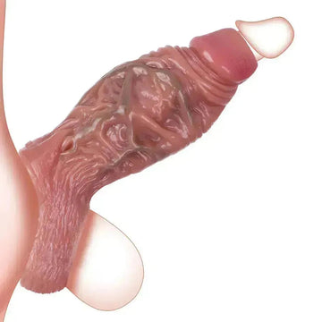 Fat Texture Silicone Open Realistic Penis Sleeve
