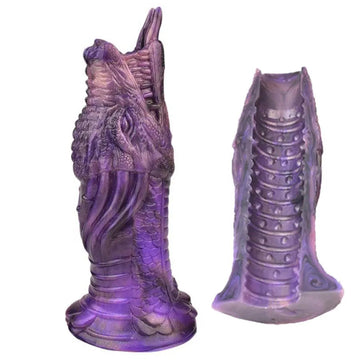 Purple Dragon Open Silicone Penis Sleeve