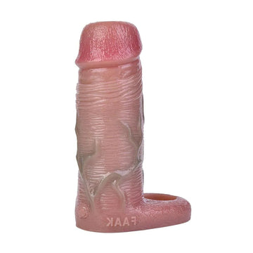 Men's 5.4 Inch Silicone Realistic Penis Sleeve