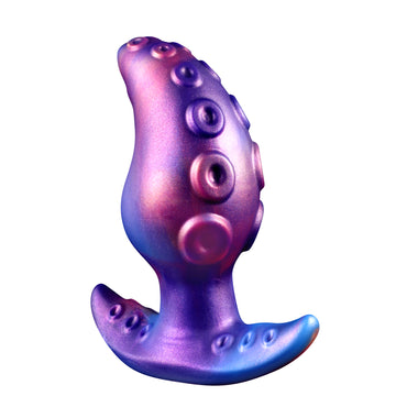 Purple Alien Tentacle Silicone Butt Plug
