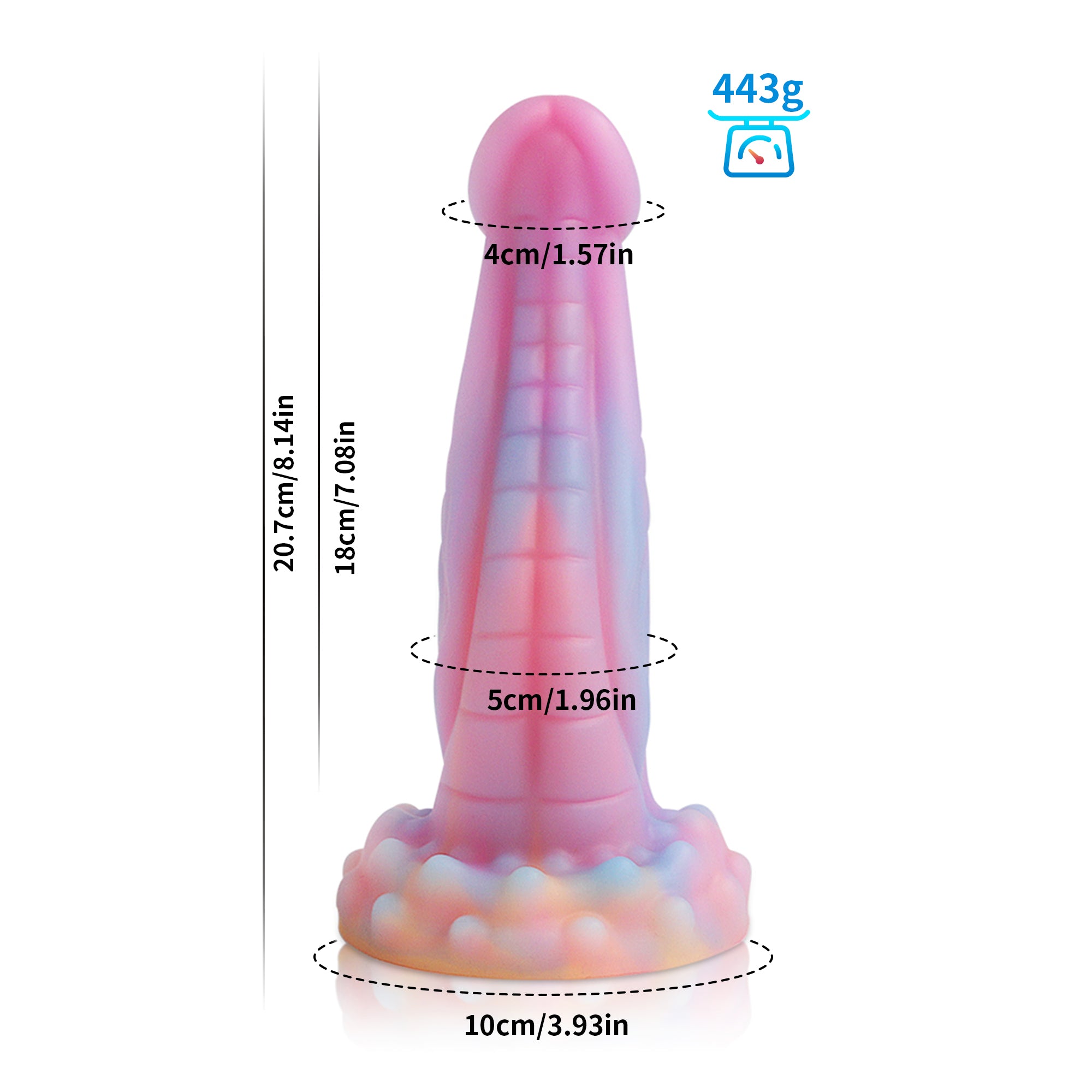 Soft Silicone Light up Fantasy Anal Dildo