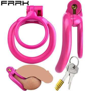 Pink Resin Male Chastity Cage