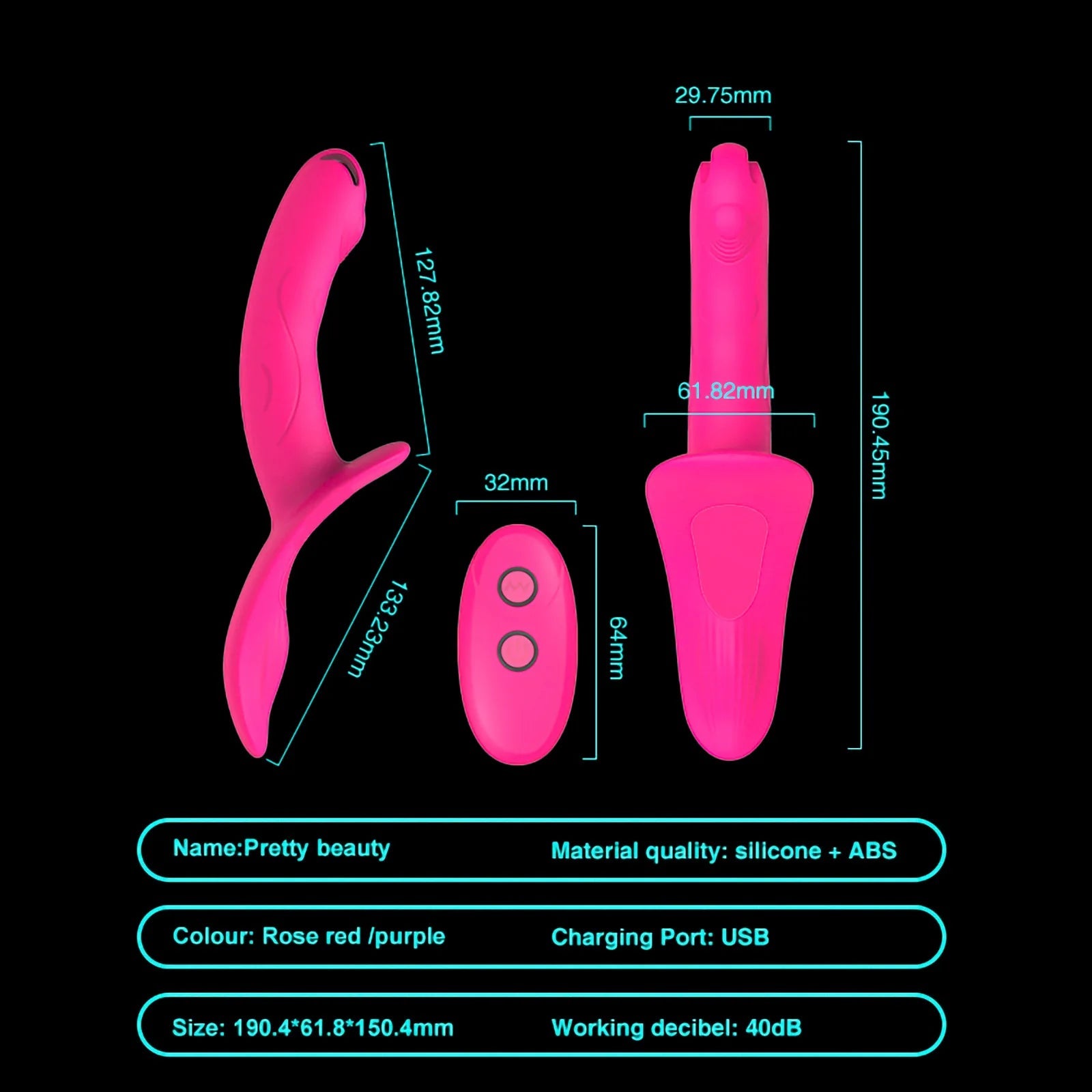 Vibrating Wearable Panty Strapless Dildo