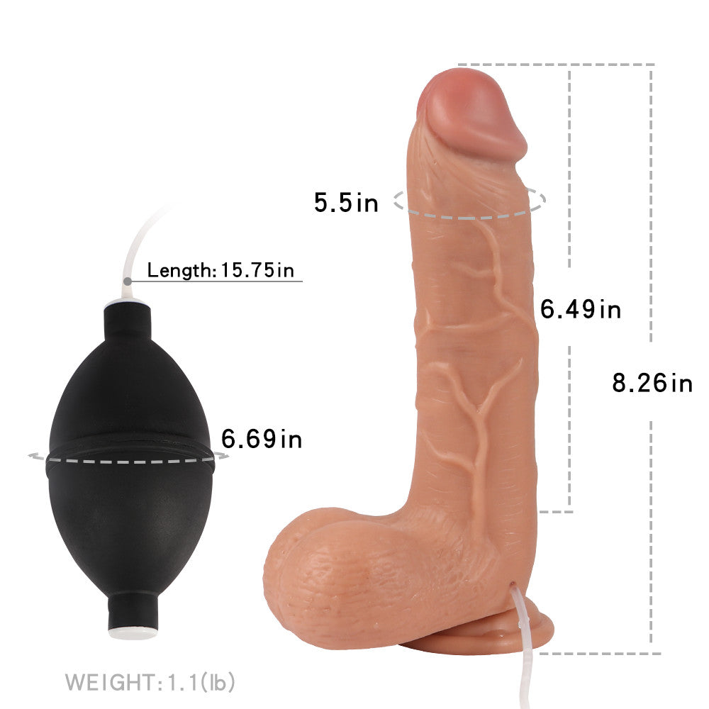 8inch Realistic Squirting Dildo