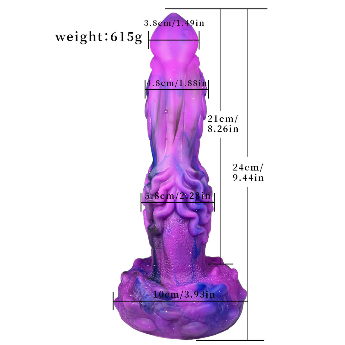 9 inch Anal Thrusting Monster Dildo