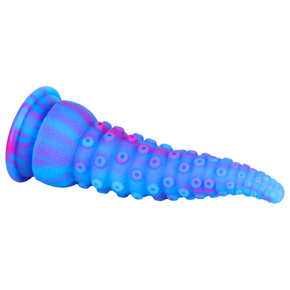 Fantasy Blue Tapered Octopus Tentacle Dildo