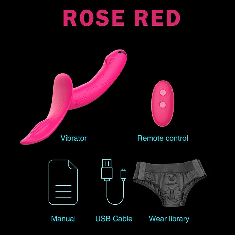 Vibrating Wearable Panty Strapless Dildo