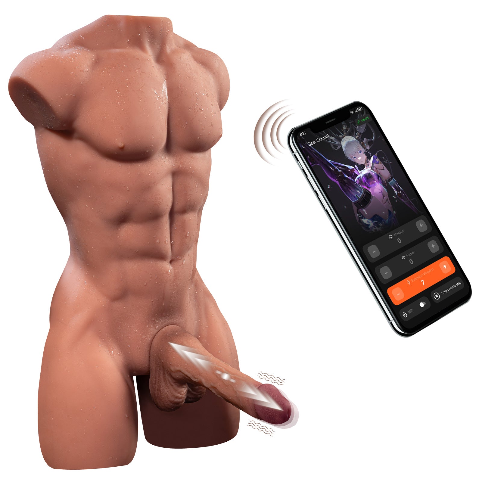 7.8 inch AI Male Sex Doll Dildo Torso