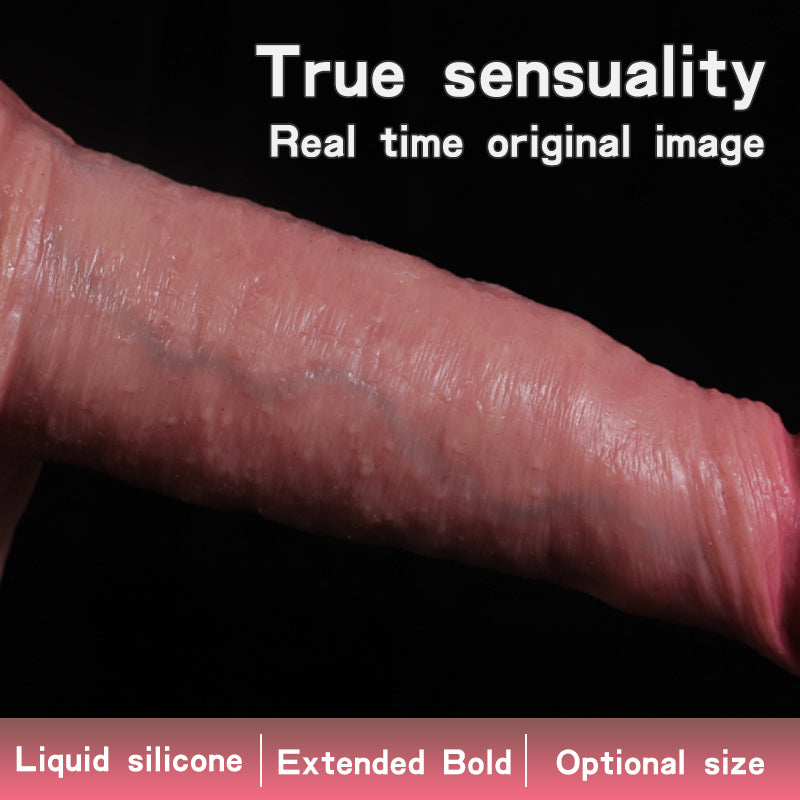 Hollow Realistic Dildo 6 Inch with Balls Sleeve