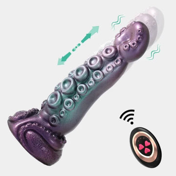 8 inch Fantasy Heated Vibrating Tentacle Dildo