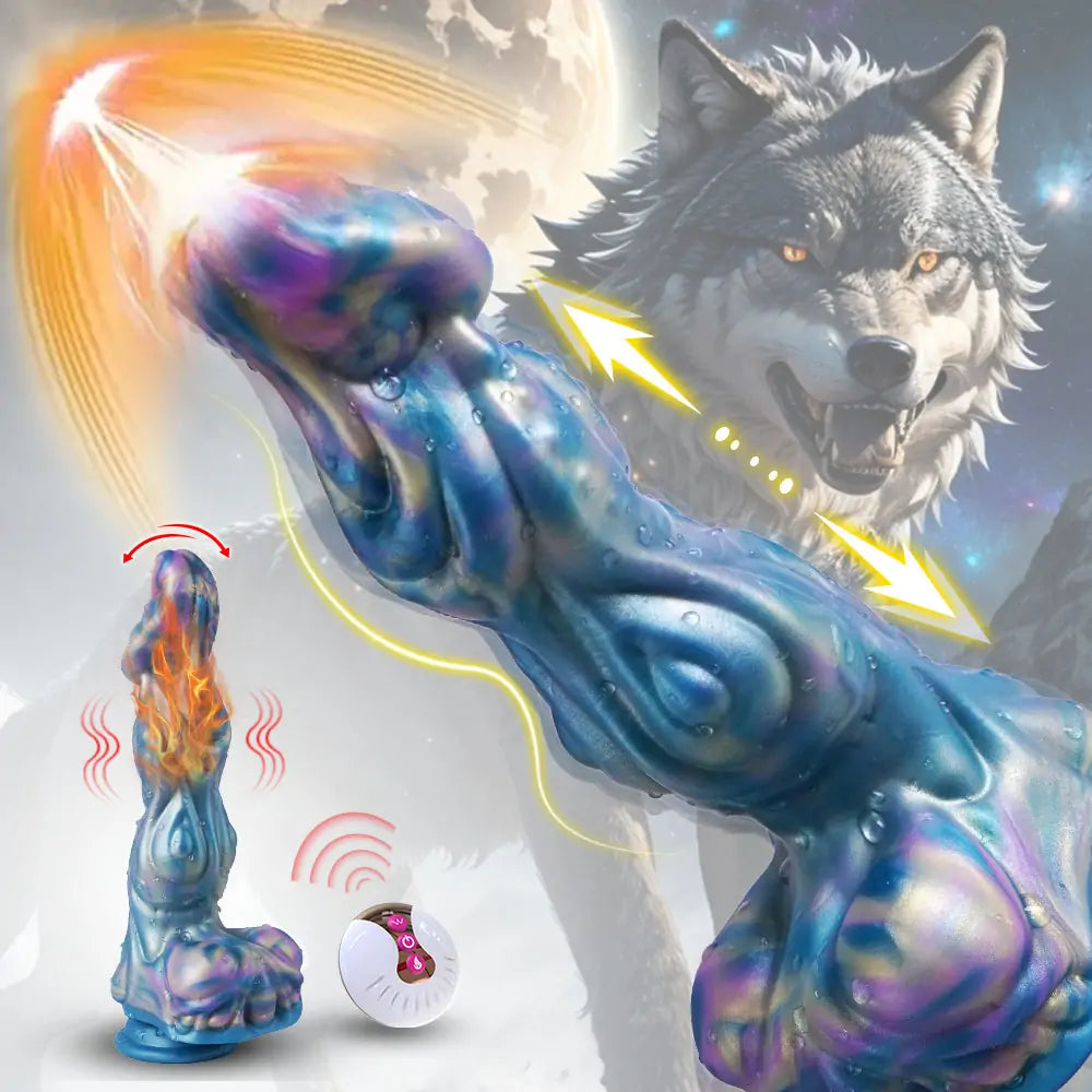 9 inch Alien Werewolf Thrusting Knot Dildo