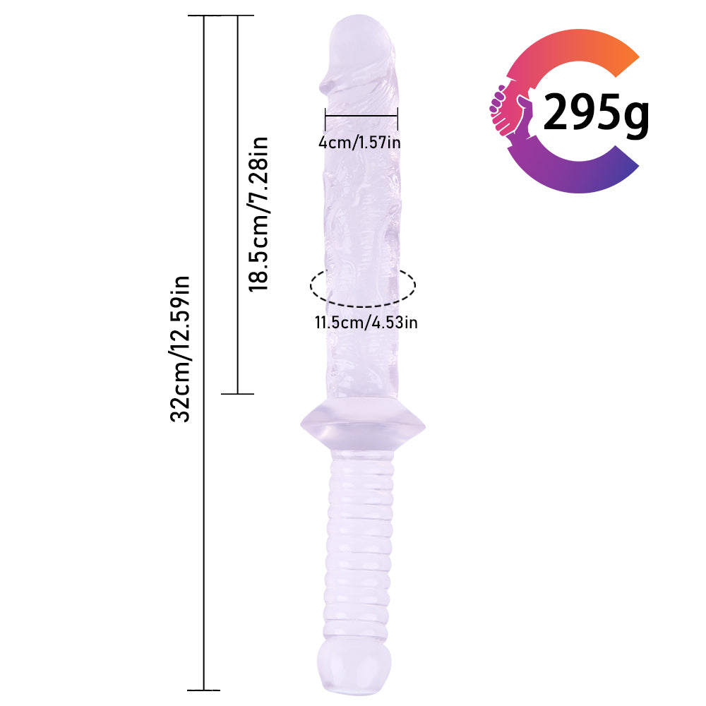 Handle Double Ended Jelly Dildos