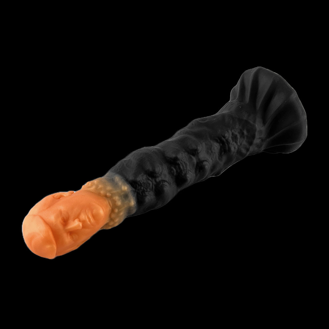 Black Silicone Trump Head 10 Inch Dildo