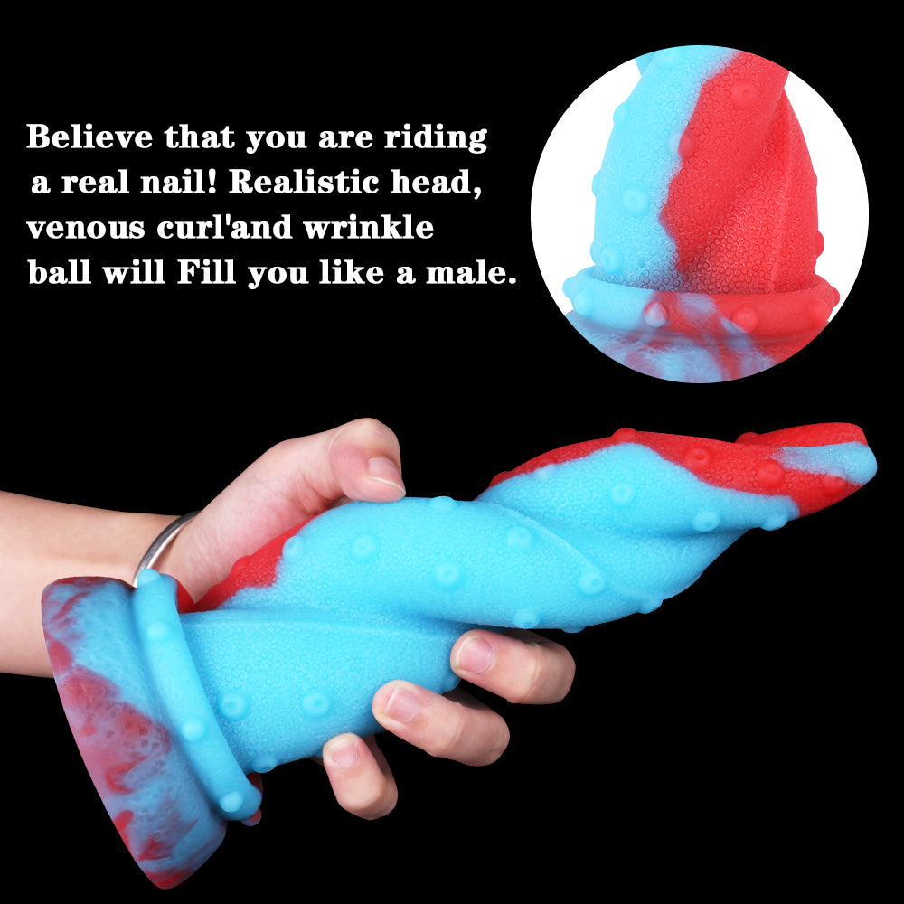 Octopus dildo Two Color Silicone Anal