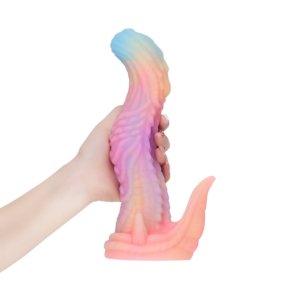 Rainbow Alien Dragon Luminous Anal Dildo