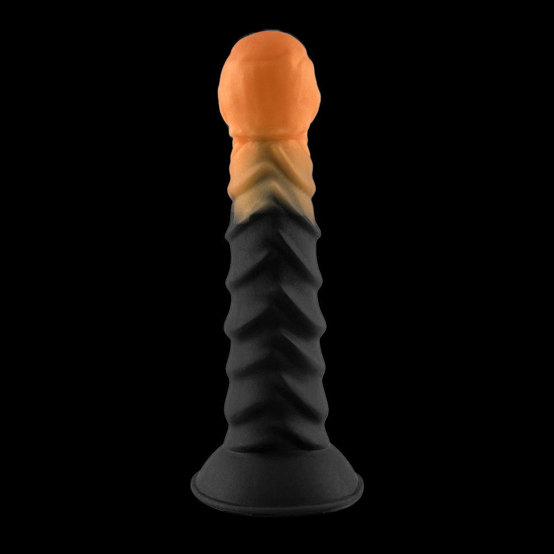 Black Textured Silicone 6" Trump Dildo