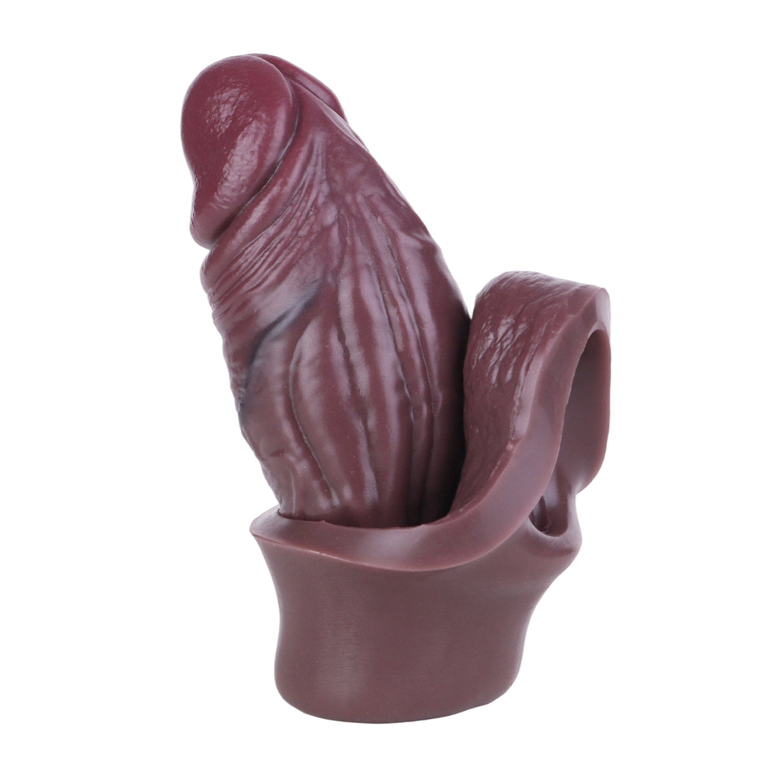 Brown Male Sex Toy Penis Extension Sleeve