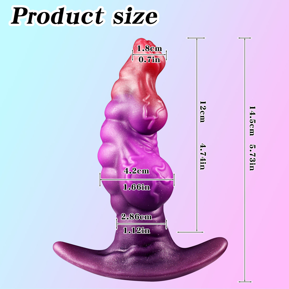 Monster Dog Knot Silicone Anal Plug Dildo