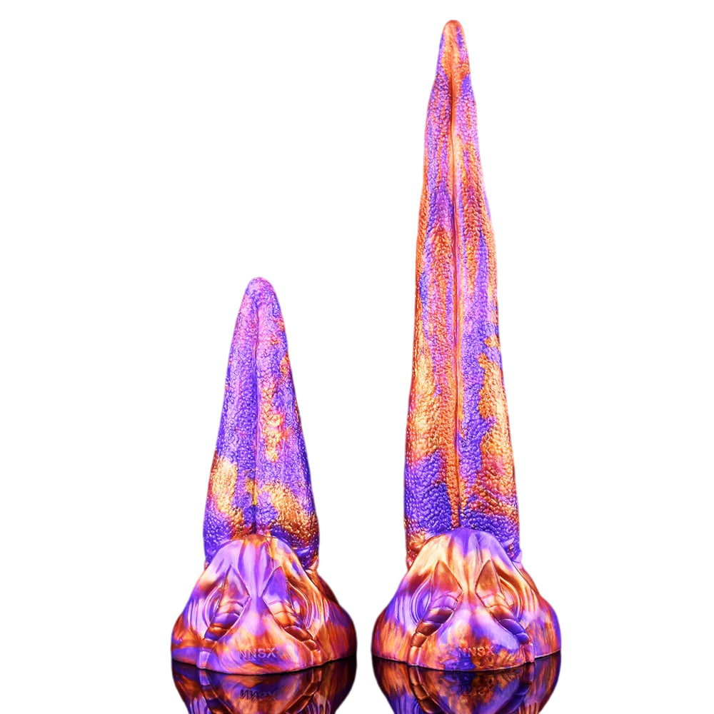 Long Gradient Fantasy Monster Tongue Dildo