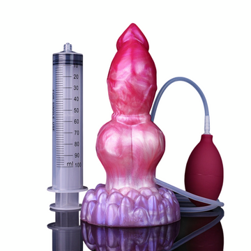 8 Inch Gradient Pink Dog Squirting Dildo