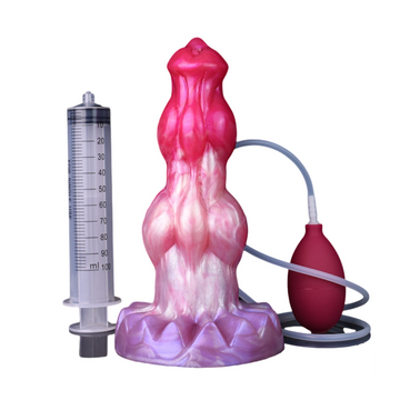 9 Inch Pink Big Knot Monster Dog Squirting Dildo