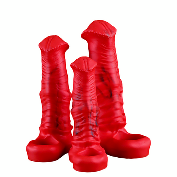 BDSM Toy Red Horse Cock Sleeve