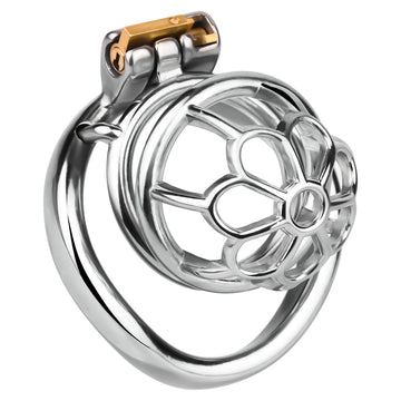 Flower Small Metal Chastity Cage