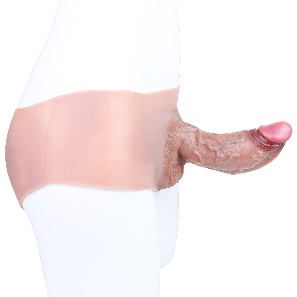 Realistic Thick Hollow 6 Inch Dildo Panties