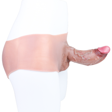 Realistic Thick Hollow 6 Inch Dildo Panties