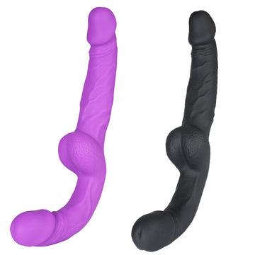 Double Ended Realistic Female Wear Strapless Dildo