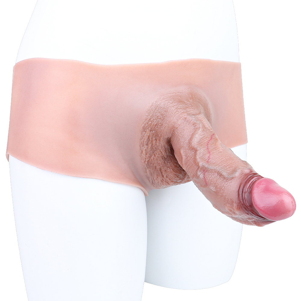 Realistic Thick Hollow 6 Inch Dildo Panties