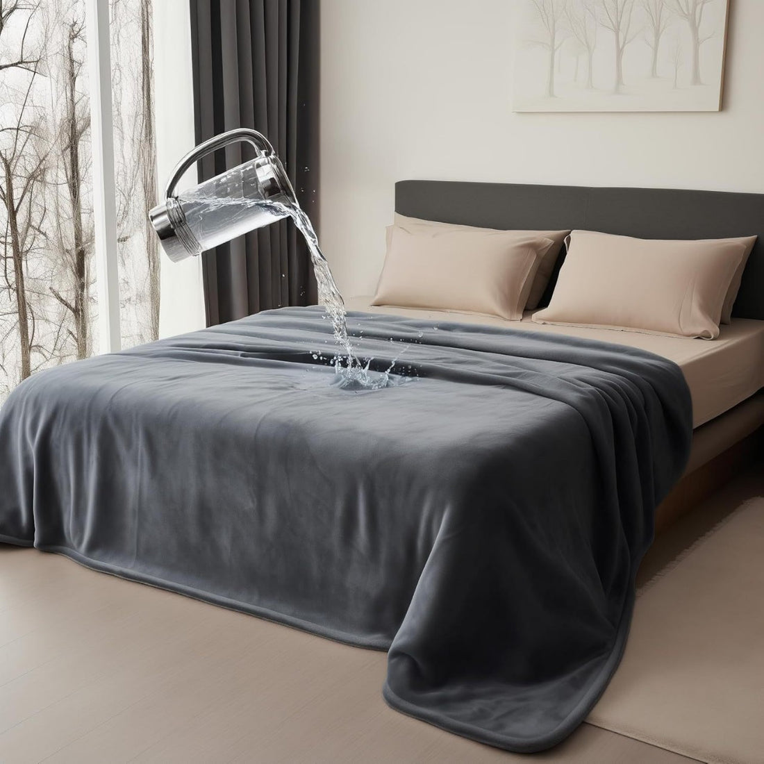 Double Sided Flannel Waterproof Sex Blanket